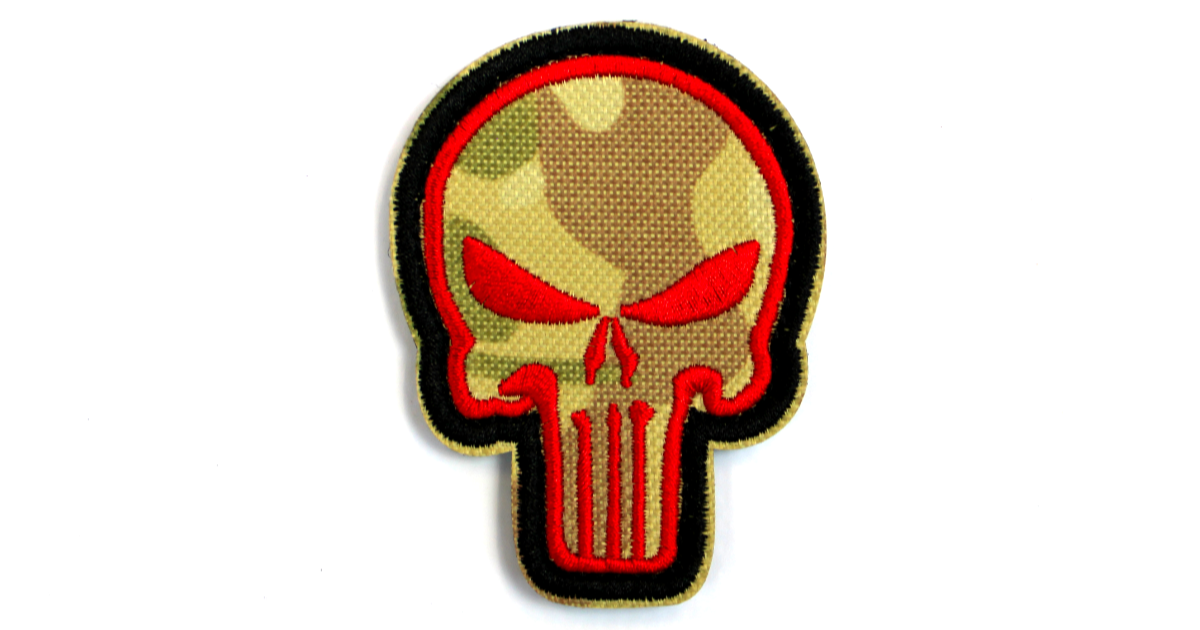 Punisher Camo & Red Patch image 0