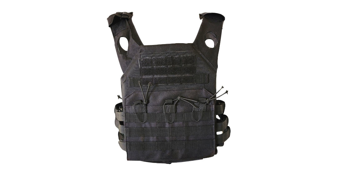 Airsoft Plate Carrier With Molle System (Black)