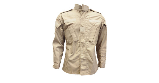 beige-long-sleeve-shirt image 1