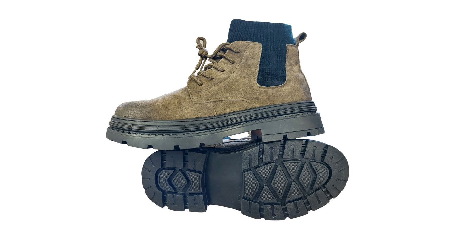 Brown Suede Boots - NEW