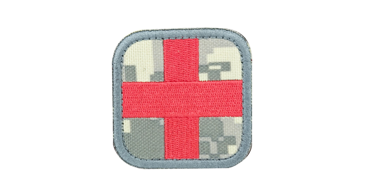 First Aid Digital Grey Camo Patch - NEW