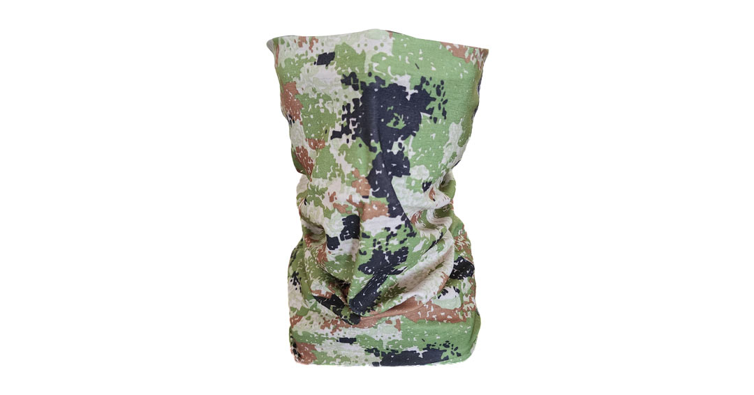 Urban Green Black Camo Buff