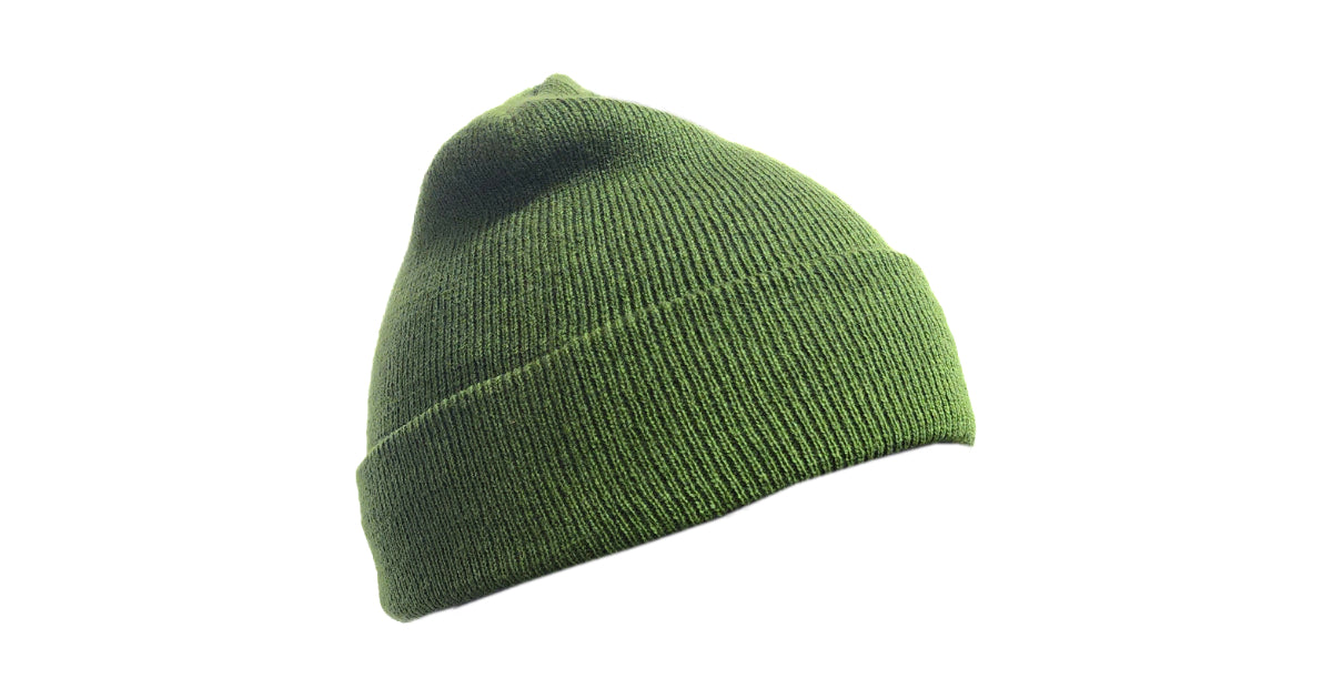 Green Wool Beanie