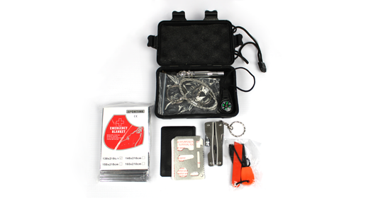 Survival Kit in Black Case