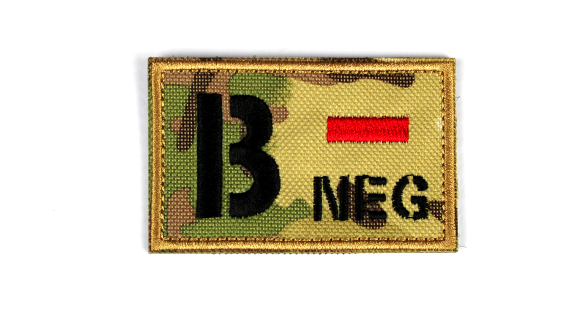 Camo Blood Patch B Negative