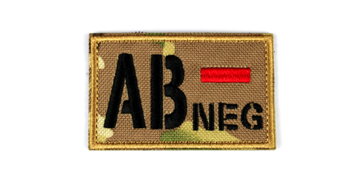 Camo Blood Patch AB Negative