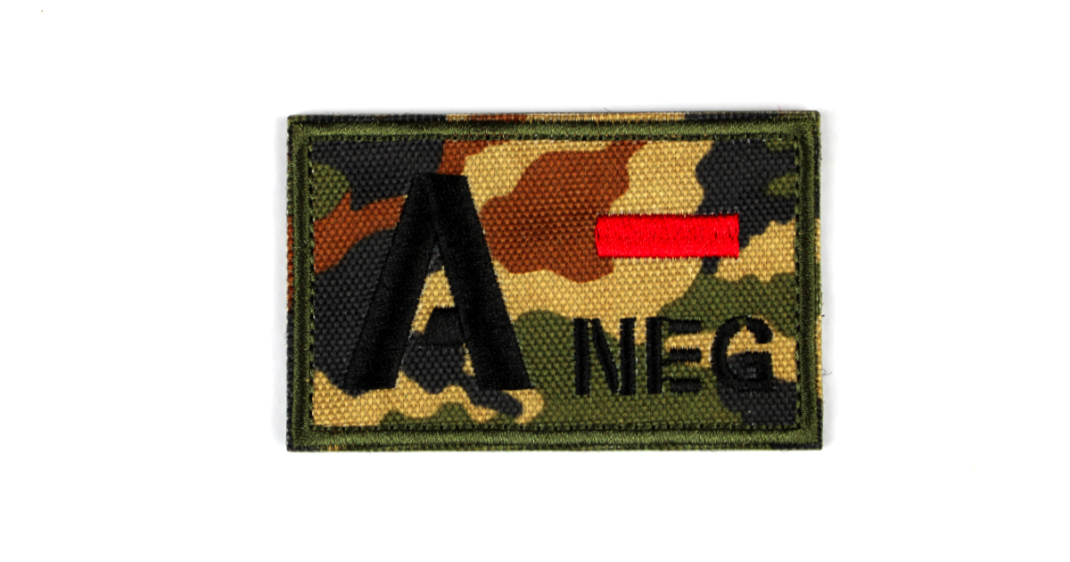 Dark Camo Blood Patch A Negative