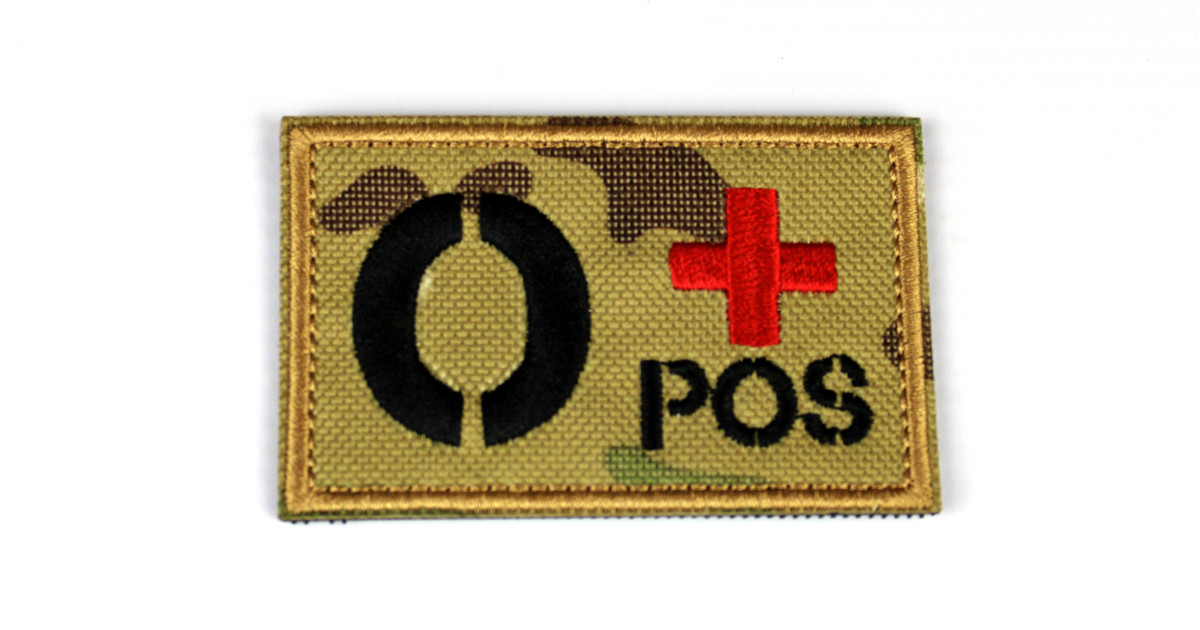 Camo Blood Patch O Positive
