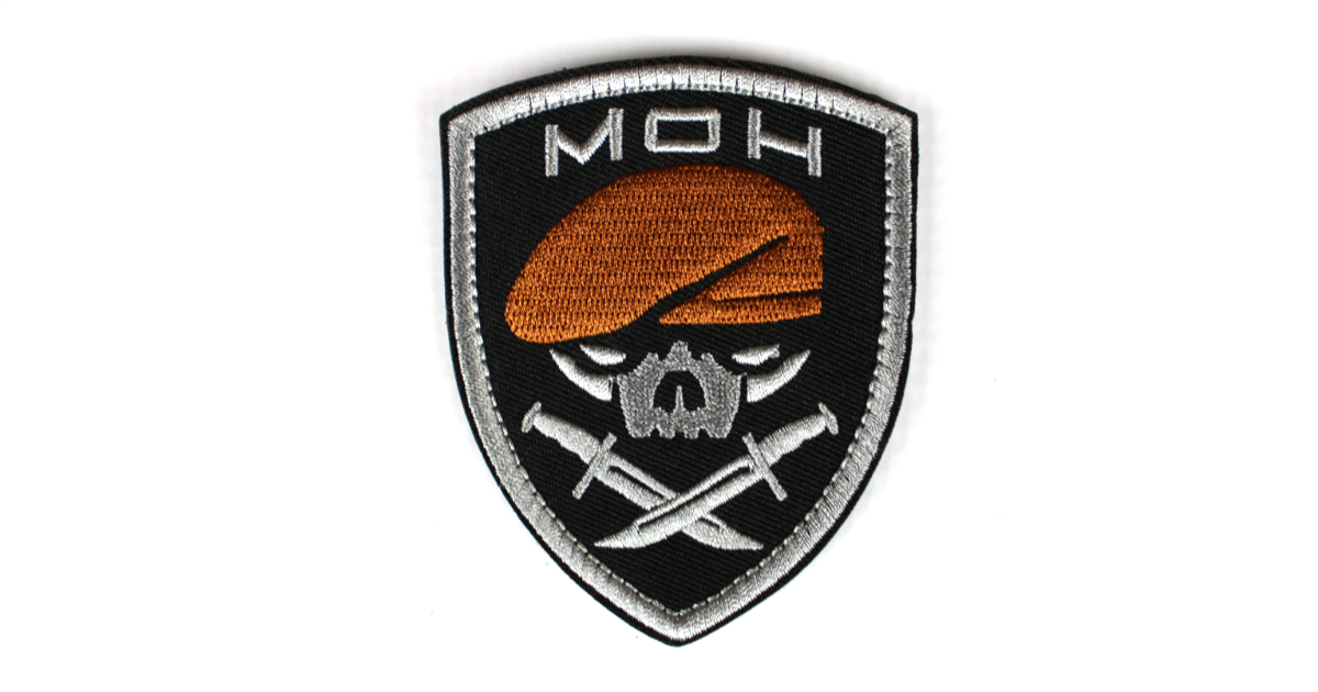 Brown MOH Skull Patch