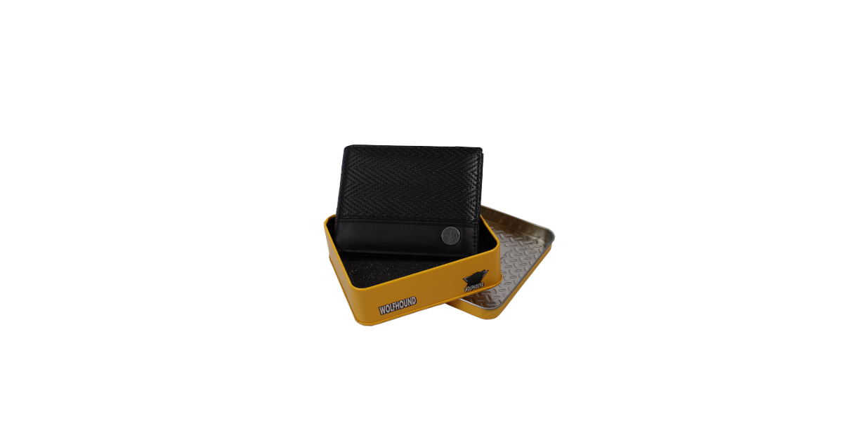 Black Textured Wallet