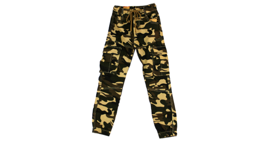 Black & Beige Camo Cargo Trouser (Kids)