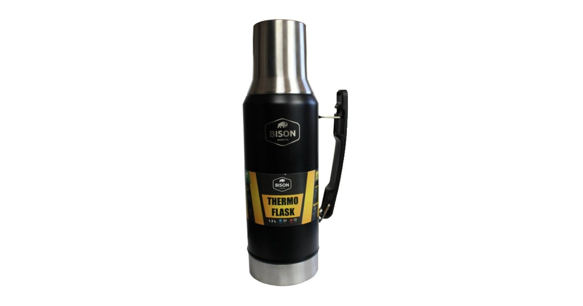 BISON TRAVEL FLASK 1.3L BLACK