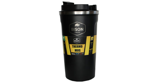 BISON -TRAVEL MUG -500ML-BLACK