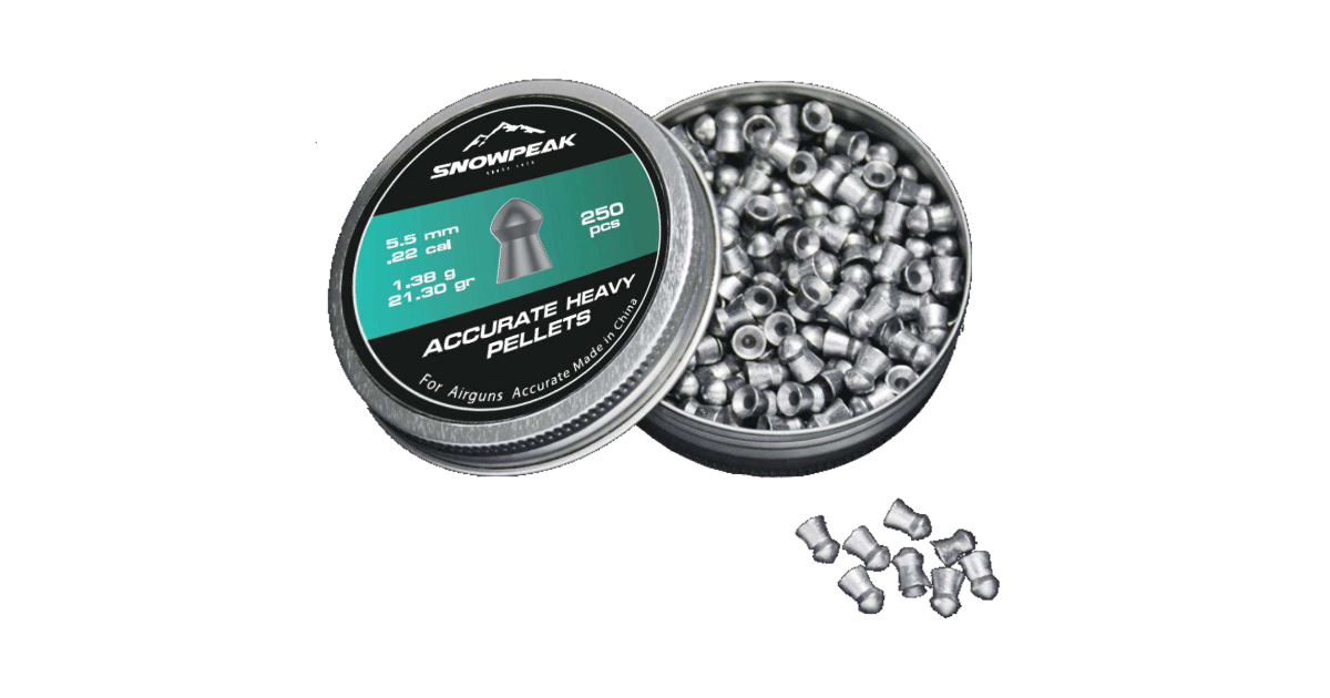 Snowpeak Accurate Heavy Pellet – 250pcs (5.5mm)