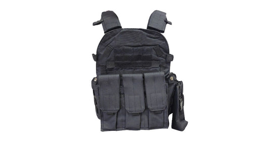 Airsoft Plate Carrier 6 Compartment (Black)
