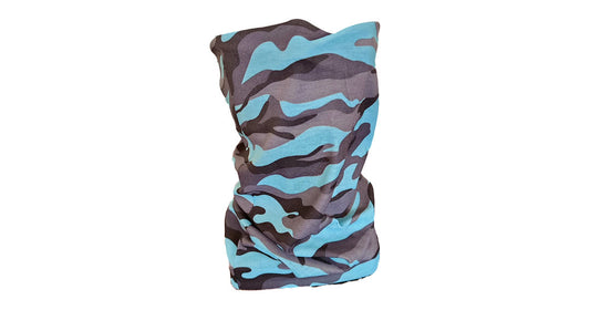 Blue, Black and Grey Camo Buff