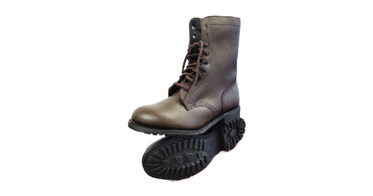 Brown Leather Army Boots