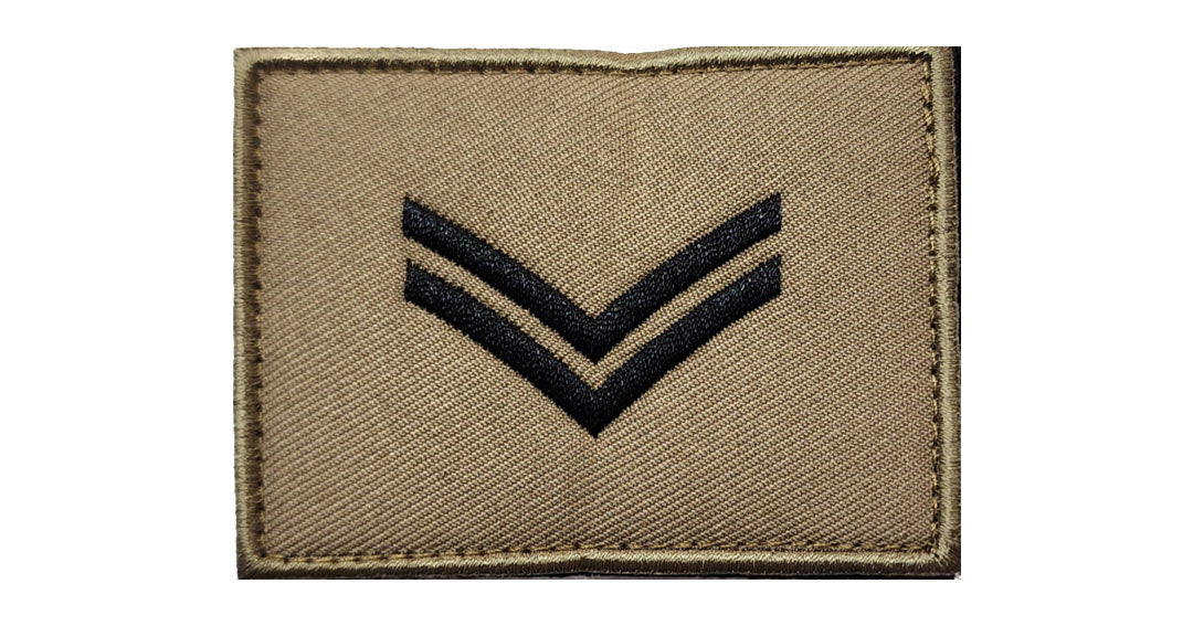 Corporal Rank Patch Khaki – South African Military Surplus