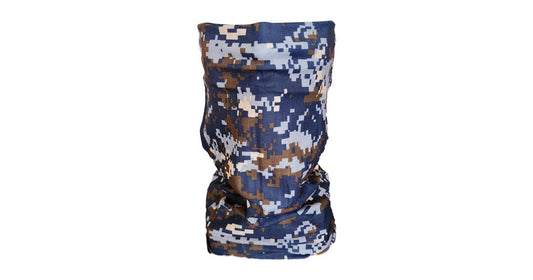 Digital Brown and Navy Camo Buff
