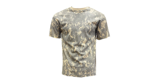 Digital Grey Camo Cotton T-Shirt
