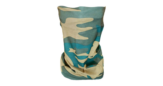 Green and Beige Camo Buff