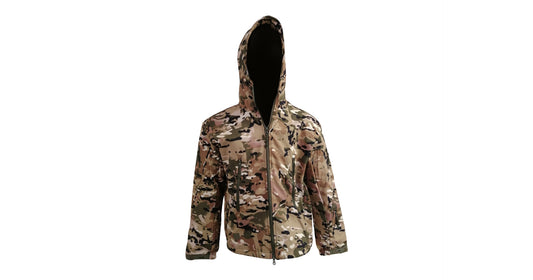 Multicam Soft-Shell Jacket with Hood