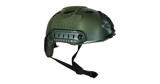 Olive Green Plastic "Airsoft" Helmet