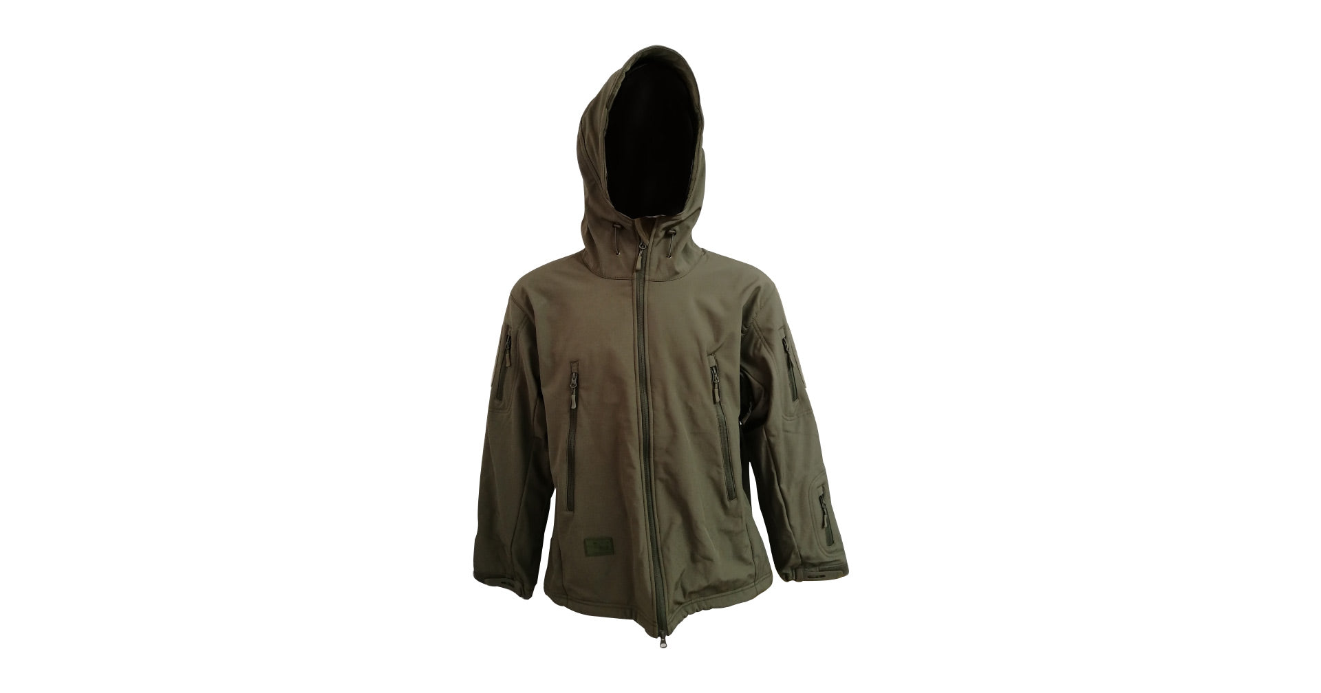 Olive Green Soft-Shell Jacket with Hood – South African Military