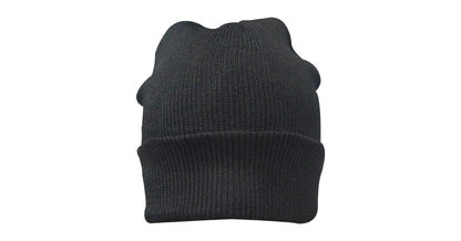 plain-black-beanie-new image 0