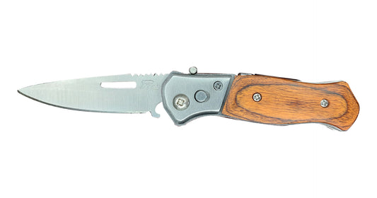 wooden-handle-knife-10cm-blade-new image 0