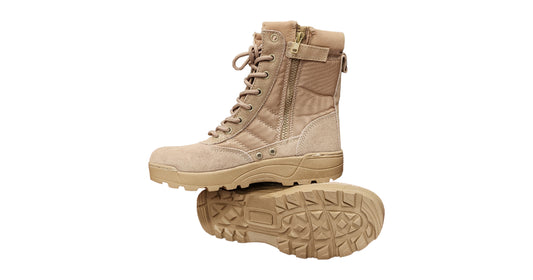 beige-combat-boot image 0
