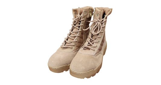 beige-combat-boot image 1