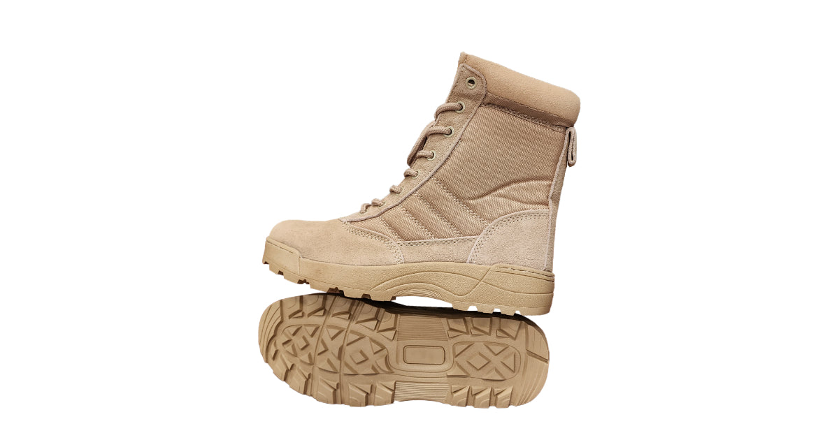 beige-combat-boot image 2