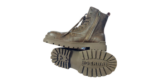 Brown Moerbai Boots with Zip