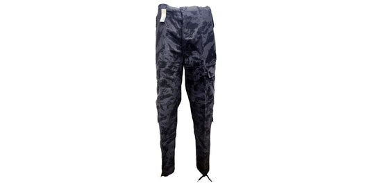 Mottled Black Camo Combat Trouser