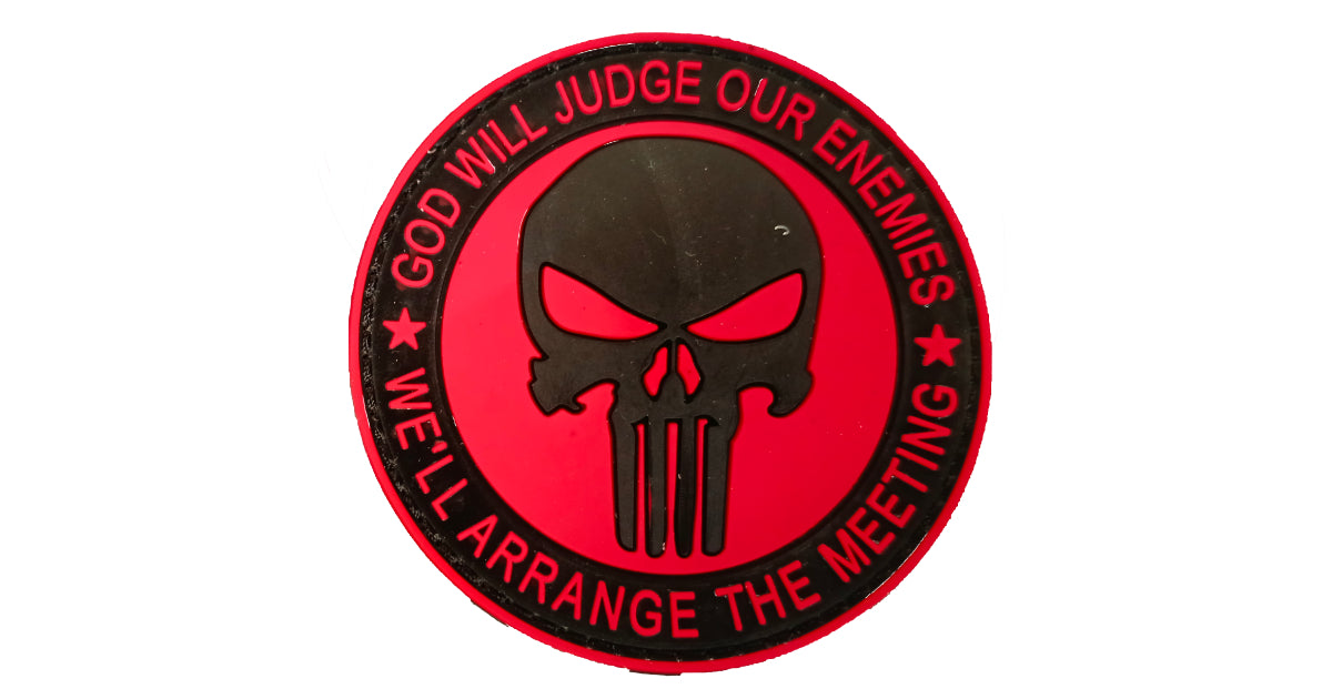 Punisher Judge Our Enemies Red And Black image 0