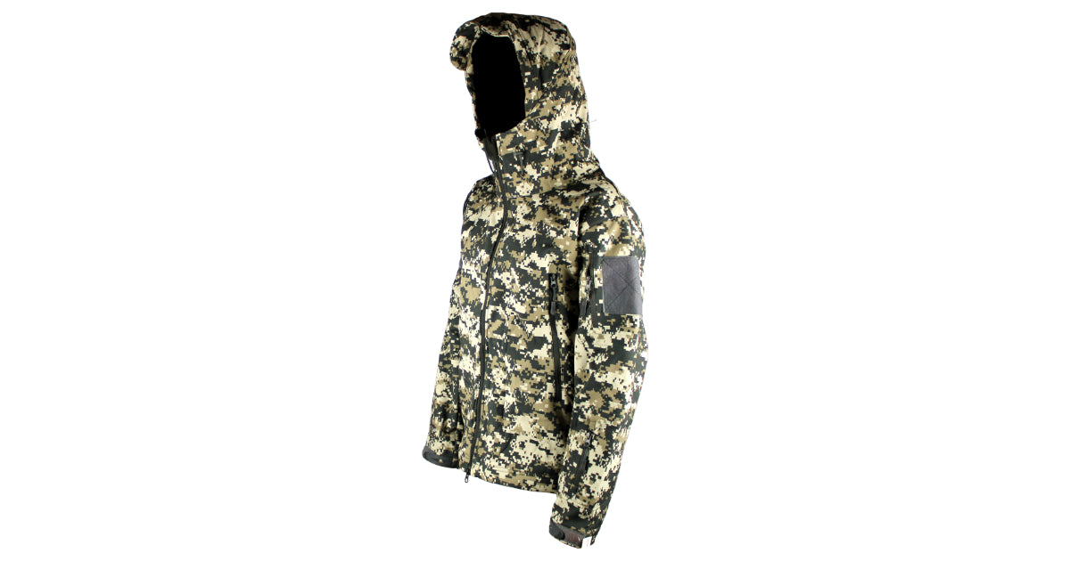 Black Brown Digi Soft Shell Jacket – South African Military Surplus