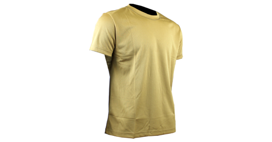 Beige Cotton T-Shirt Stretch