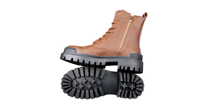 Brown Moerbai Boots with Zip